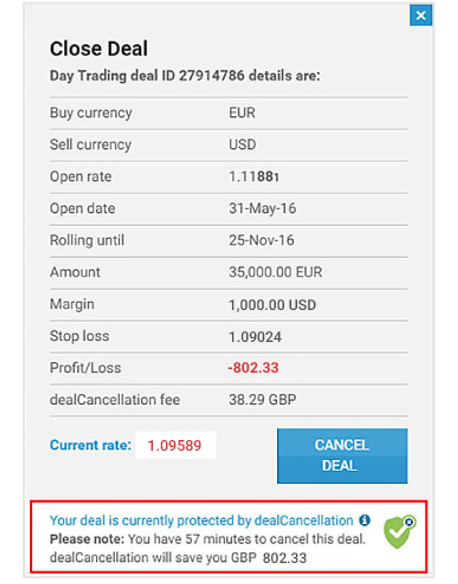 deal protected with dealCancellation
