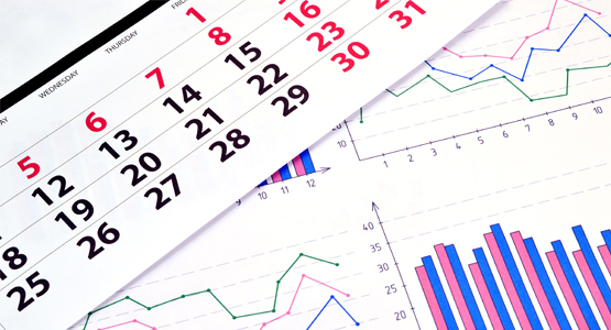 Financial Calendar montage